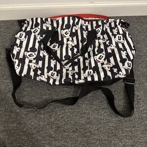 DISNEY MICKEY MOUSE STRIPED Tote Duffel Lightweight Bag